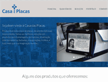 Tablet Screenshot of casadasplacas.ind.br